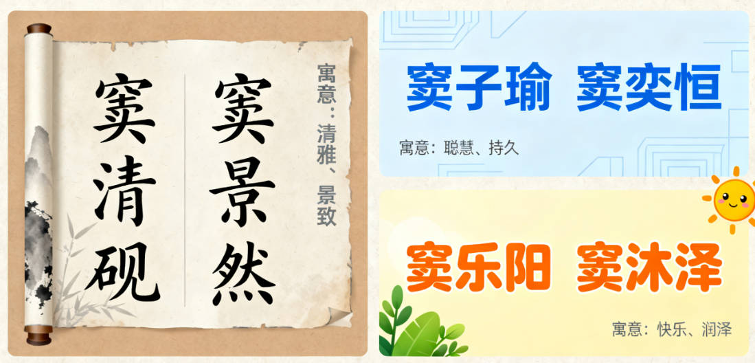 有寓意的竇姓男寶寶名字大全