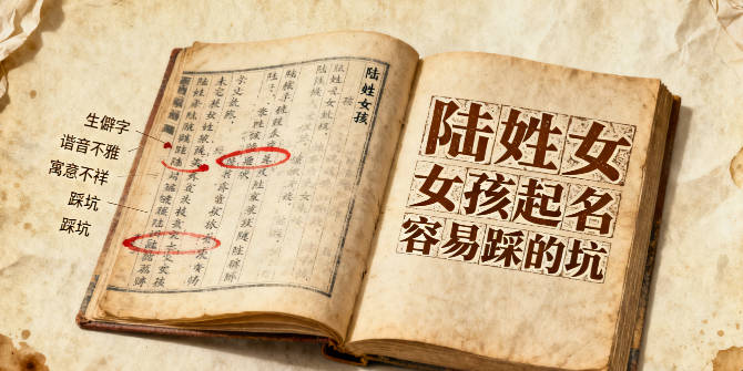 陸姓女孩起名大全