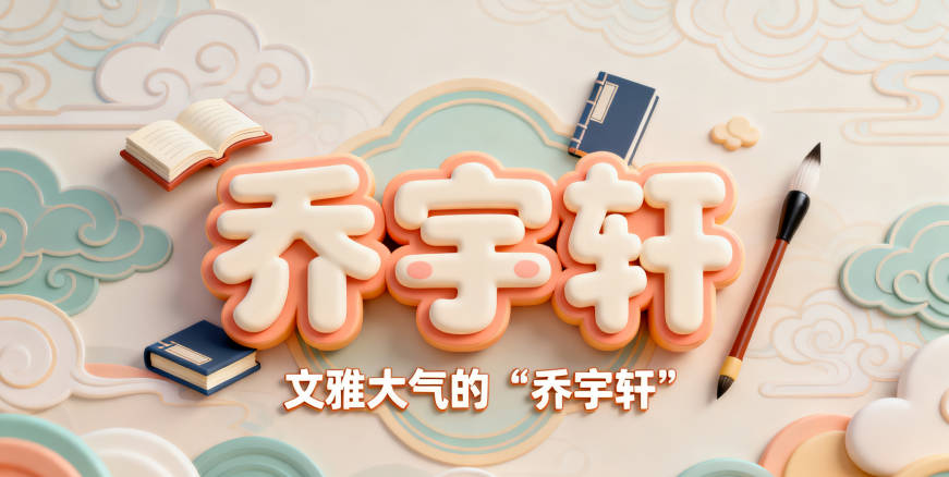 寓意學業有成的喬姓男寶寶名字