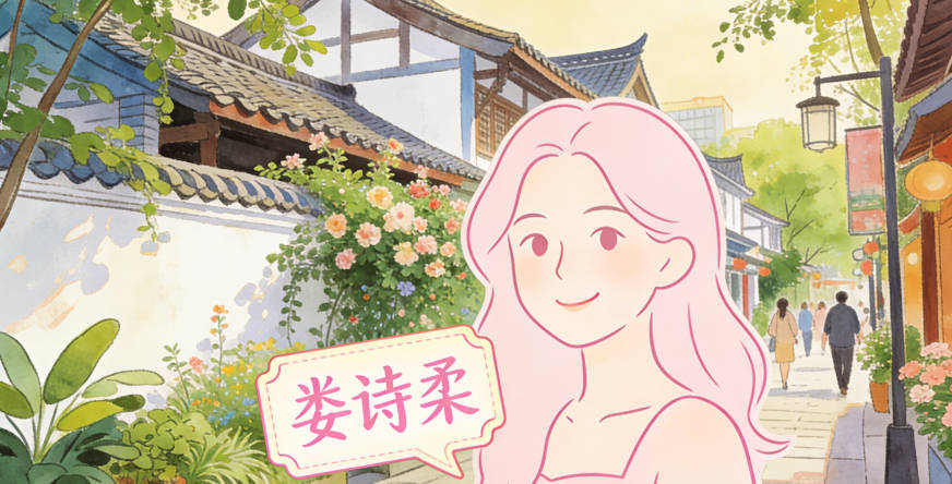 劉女士想給女兒起一個(gè)象征智慧和幸福的名字，她選了“婁詩(shī)柔”