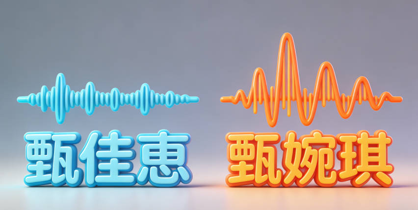 原來給女兒起的“甄佳恵”,后來改成“甄婉琪”