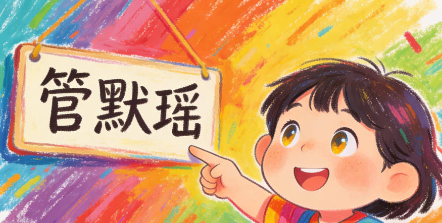 管默瑤，讀起來抑揚頓挫，既有韻律美又獨特