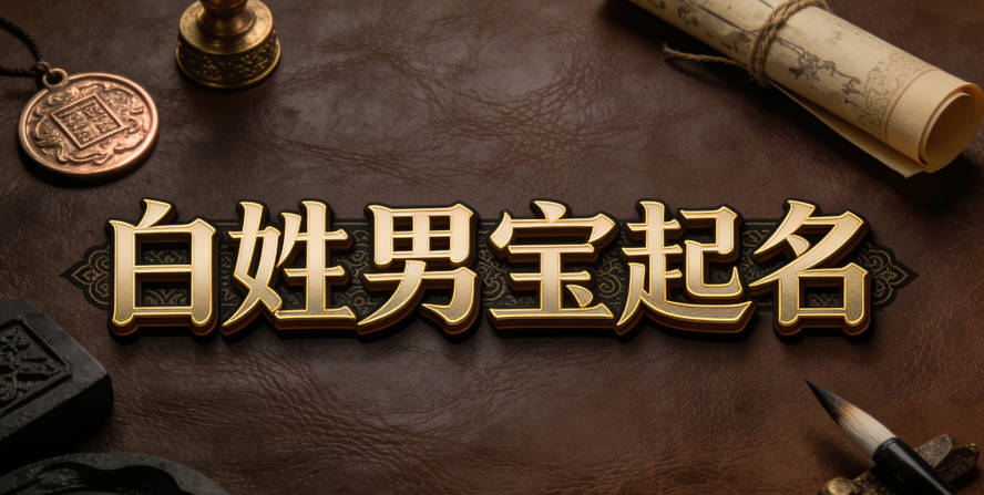有寓意的白姓男寶寶名字大全
