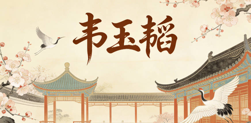 韋玉韜,小名從大名取韜韜,既可愛又不失莊重