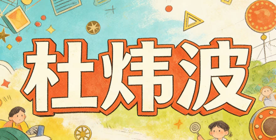 杜煒波，煒是光亮，波是靈動