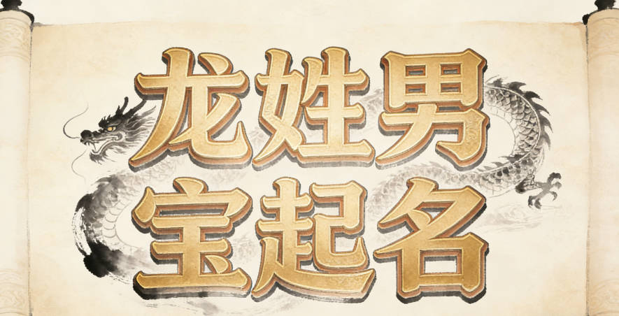 龍姓男寶寶起名寓意聰明才智