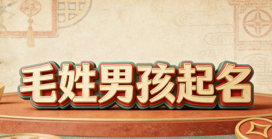 寓意吉祥的毛姓男寶寶名字精選