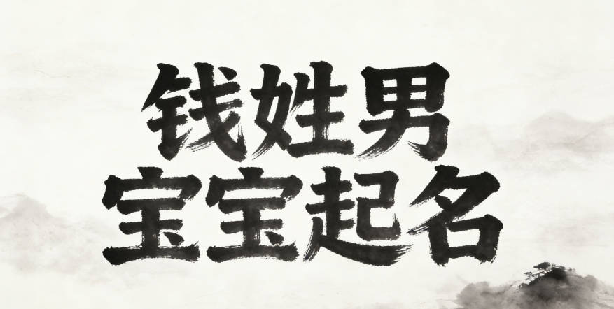 錢姓男寶寶起名寓意陽光開朗