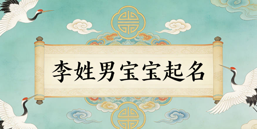 李姓男寶寶起名順口響亮
